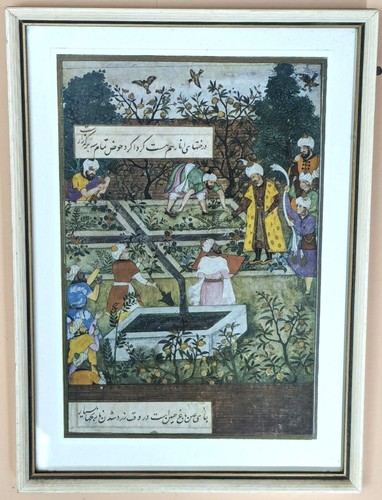 Vintage framed print 16th - framed, of