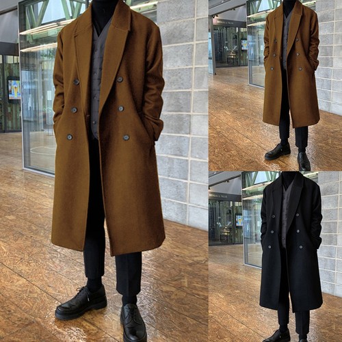 Korean woolen jacket long - woolen,