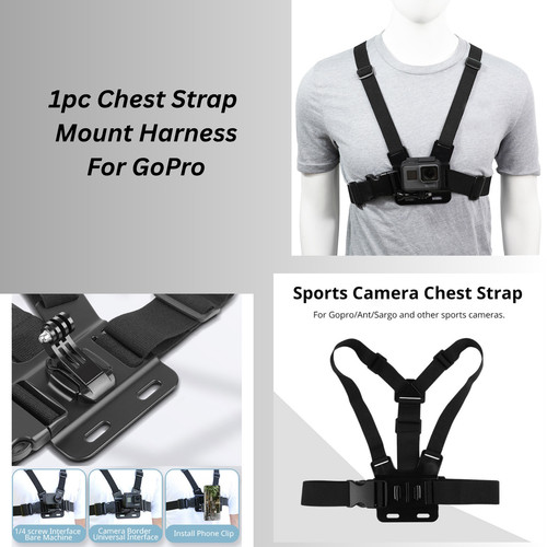 Chest mount harness for - harness, gopro