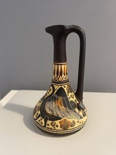 Vintage Hand Painted Replica Ancient Greek Pottery Jug. Corinthian Bird/Floral