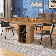 Extendable Round Dining Table