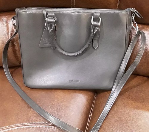 Credi genuine leather grey - l,