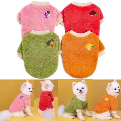 Pet fleece jumper warm dog - jumper,