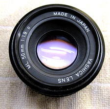 Vintage YASHICA LENS ML 50mm 1:1.9 C, Made in Japan, VGC, No End Caps