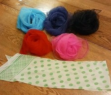 6 VINTAGE 1960s Scarves