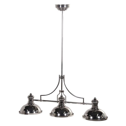 Silver pool table hanging - pool,