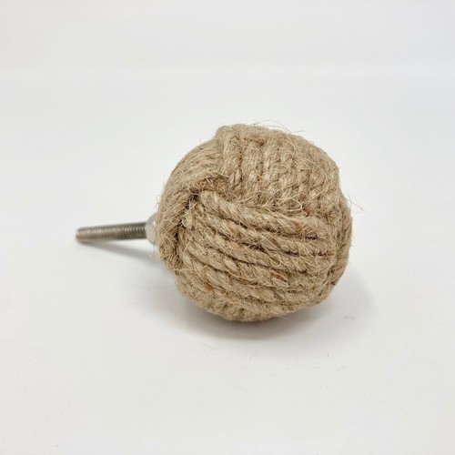 Door knob pull jute - door,