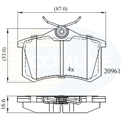 Brake pads for - for, renault