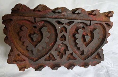 Wooden printing block vintage - wooden,