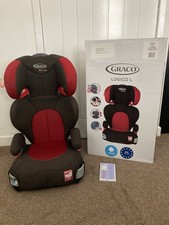 Graco Logic L  High Back Booster Seat Grey/Red  - 15 - 36kg BOX / INSTRUCTIONS