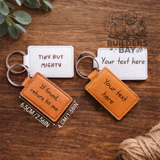 Personalised Faux Leather Key