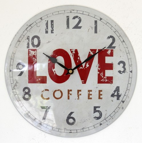 New 28cm coffee wall clock - 28cm,