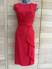Coast Red Midi Dress UK 12