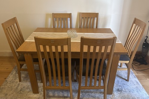 Solid wood dining table 6 - &,