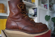 REDWING RARE 4572 9UK CLASSIC ROUND TOE 7" COPPER ROUGH AND TOUGH BOOTS