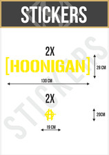 2x Large HOONIGAN Sticker