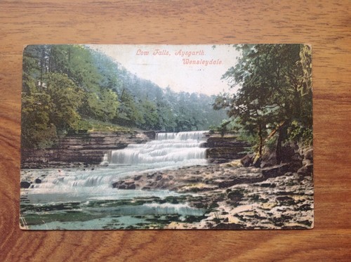 Vintage postcard low falls - vintage,