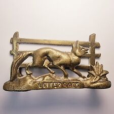 Country Fox & Fence Letter