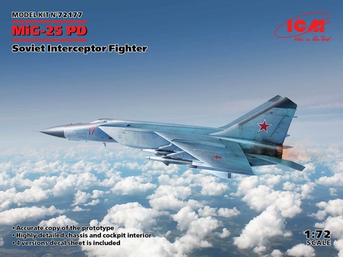 Icm mikoyan mig 25pd - mikoyan, mig-25pd