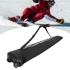 Ski Bag with Wheels Waterproof Oxford Cloth Double Rollers Snowboard Bag