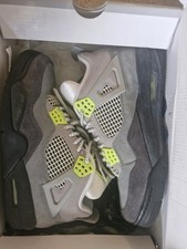 Air Jordan 4 Retro SE Mid Neon 95 Cool Grey/Volt-Wolf Grey Men's Size UK 7