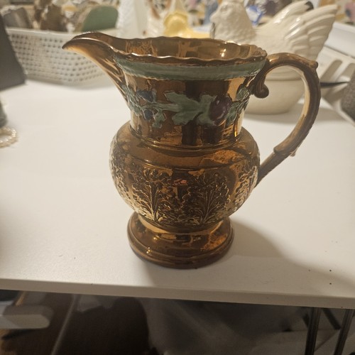 Copper lustre jug - jug, with