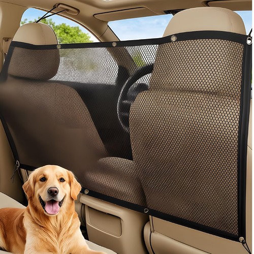 Car dog guard backseat mesh - car,