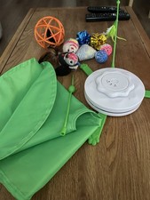 Interactive Cat Roundabout (With Cover) and Few Toys In Bundle for Cats