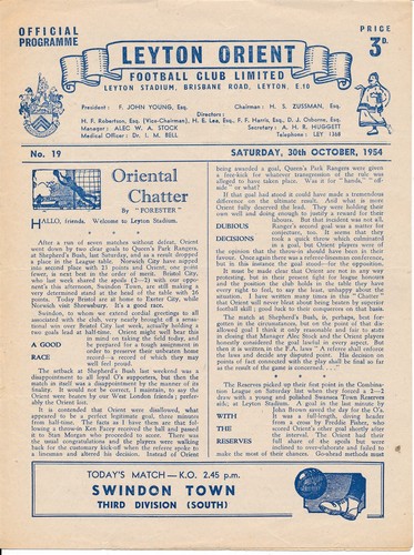 Leyton orient swindon town - leyton,