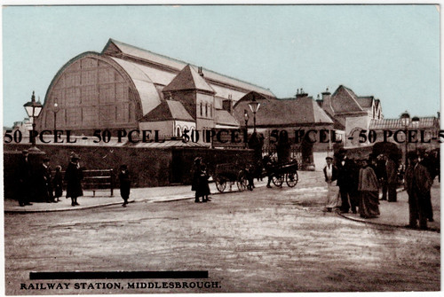 Middlesbrough postcard railway - middlesbrough,