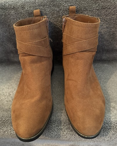 Women brown ankle boots - ankle,