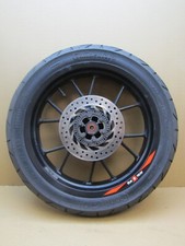 Aprilia Tuono RS 125 2017 13,885 miles rear wheel with tyre and disc (12600)