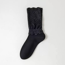 Women Lace Knee High Socks