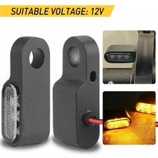 2X Black Motorcycle LED Turn