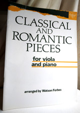 Classical and Romantic Pieces for Viola and Piano. Watson Forbes. Grieg Handel