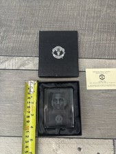 Man Utd Ashley Young Glass Keepsake Memorabilia Official