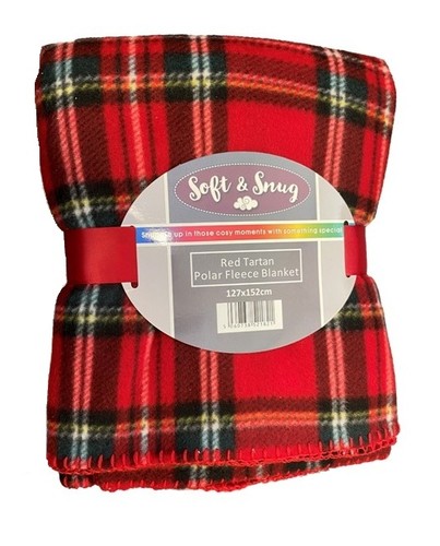 Tartan check polar fleece - tartan,