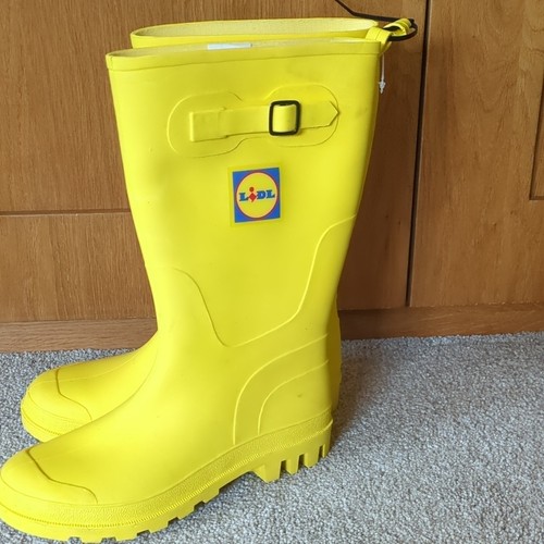 Lidl yellow rubber - rubber, wellies