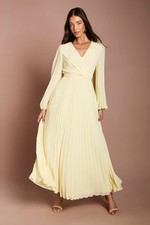 Coast Lemon Fit & Flare Dress