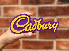 Cadbury Logo Sign 3D Printed