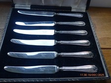 Vintage silver handled butter