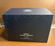 Whittard of Chlesea Nepal 5-Cup Glass Teapot with Removable Spring Filter