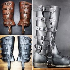 Medieval Leather Greaves Shin