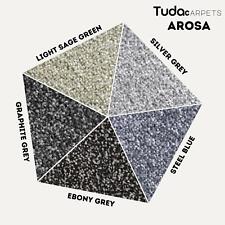 Arosa 8mm Pile Soft Twist Hessian Back Carpet Luxury Hard Wearing Lounge Bedroom