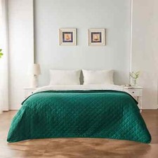 Luxury quilted bedspread throw - luxury,