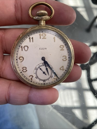 Elgin pocket watch gold filled - pocket,