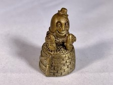 Vintage pewter novelty thimble