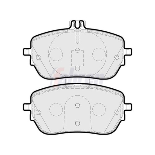 Brake pads set - pads, for