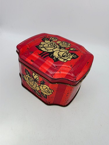 Vintage red striped - red, gold