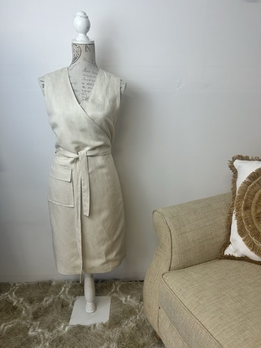 Cream linea dress safari - dress,
